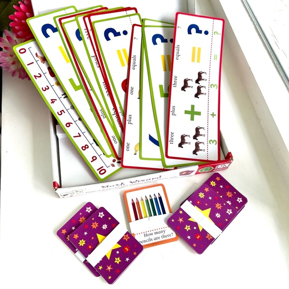 Math Wizard Numbers Counting Card Game Kids Mathematics Learning Flashcards Set - Picture 5 of 15